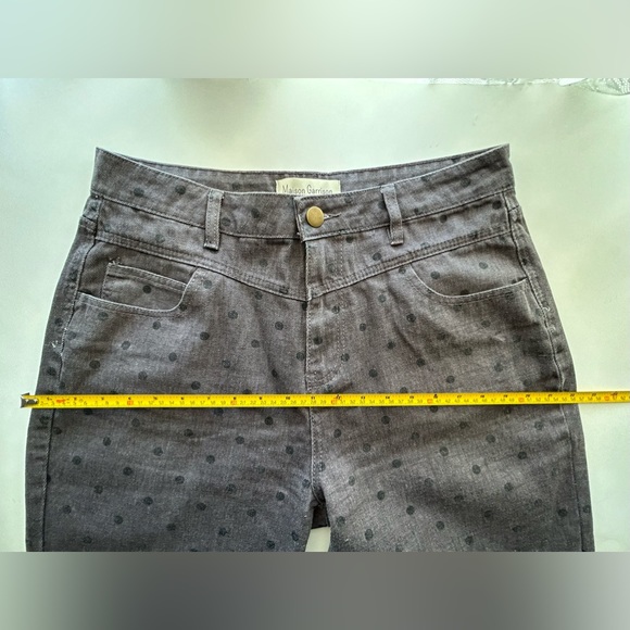 Maison Garrison Polka Dot High Rise Jeans Sz. L. - Picture 3 of 5